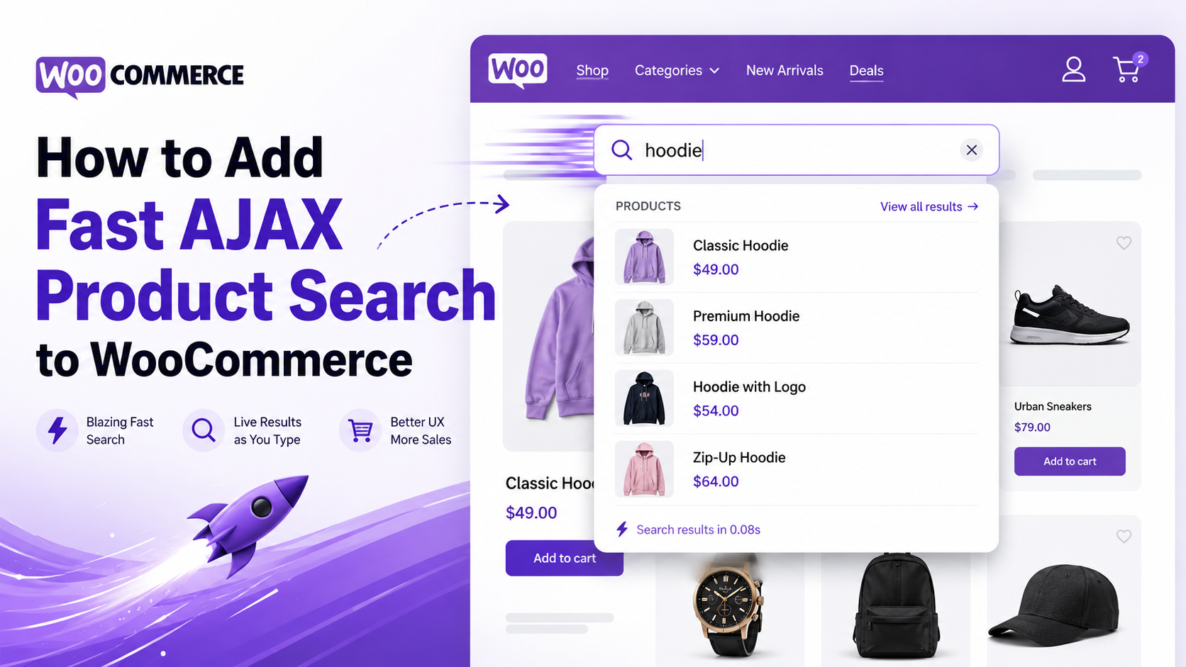 How to Add Fast AJAX Product Search to WooCommerce