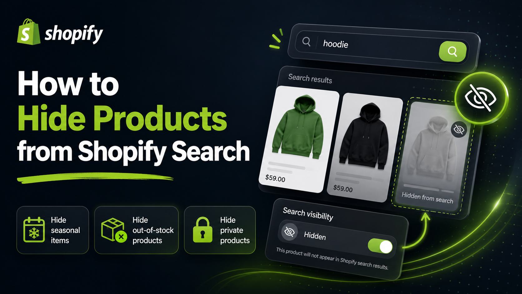 How to Hide Products from Shopify Search