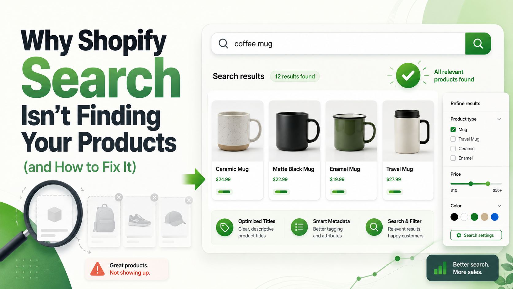 Why Shopify Search Isn't Finding Your Products (and How to Fix It)